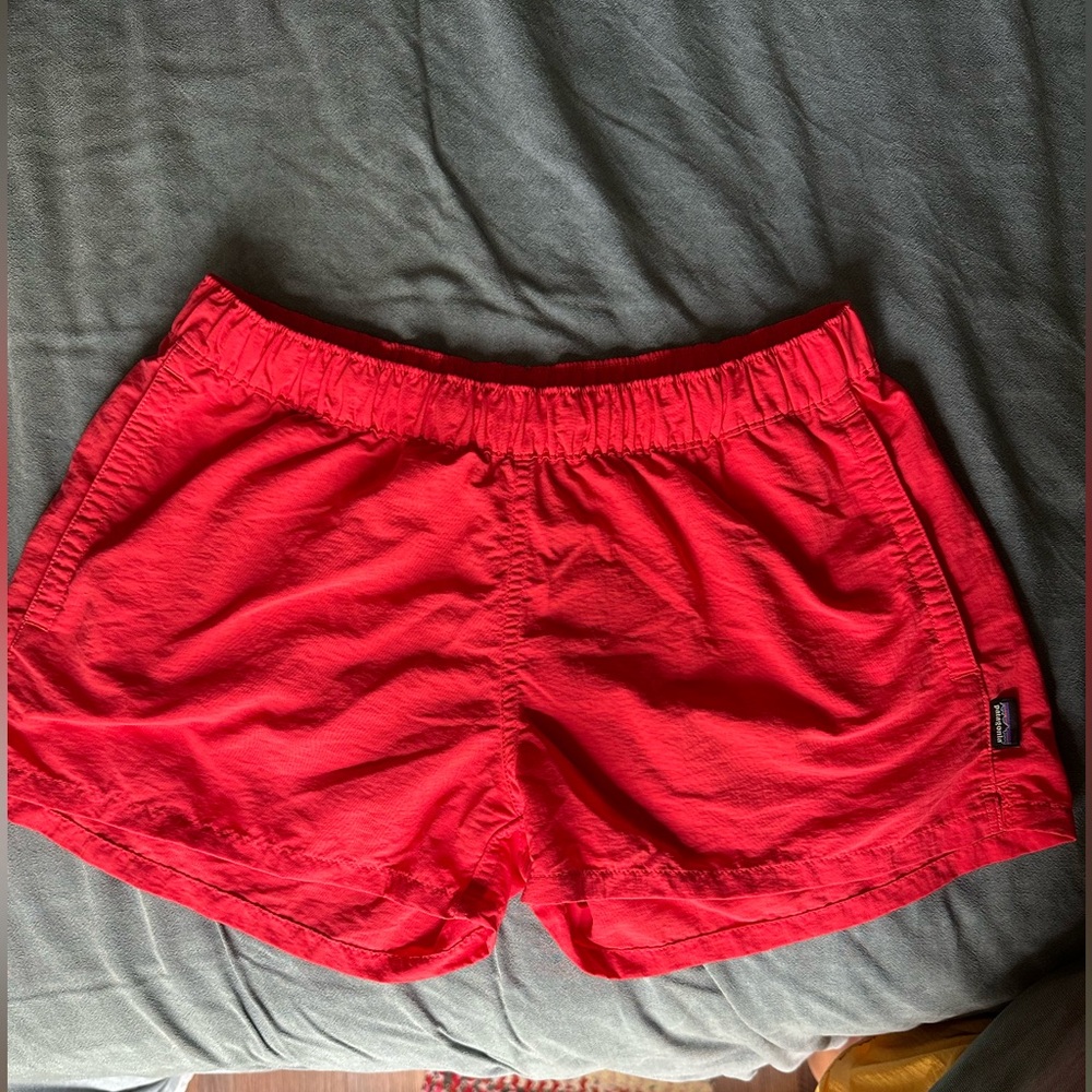 Hot pink Patagonia 2.5 inch inseam Baggies